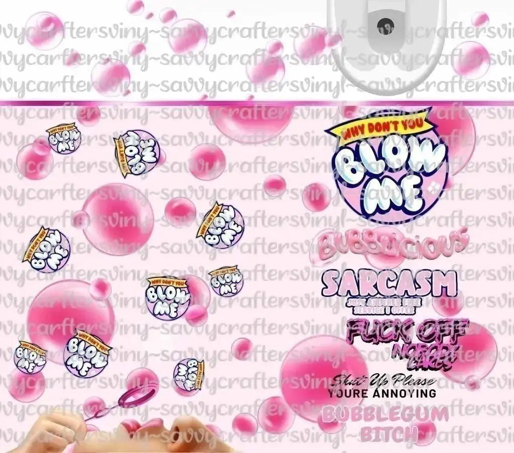 Blow Pop Bubble Gum 20oz Tumbler Wrap - Savvy Crafters Vinyl & Gifts
