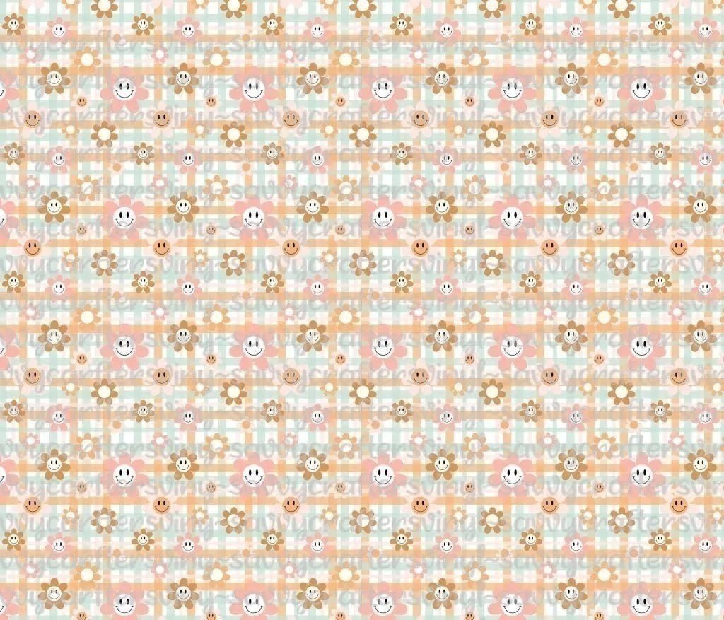 Boho Daisies Plaid - Savvy Crafters Vinyl & Gifts