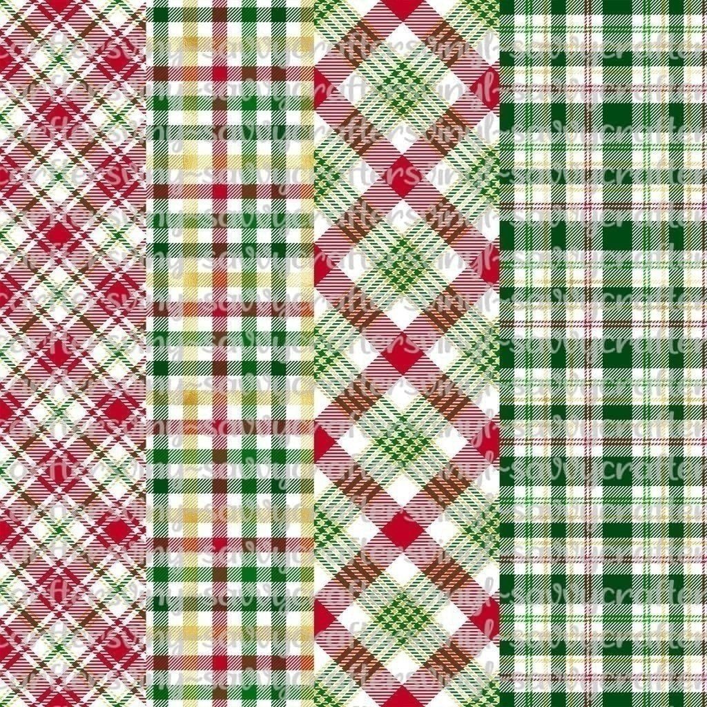 Christmas Plaids Group 01 - Savvy Crafters Vinyl & Gifts