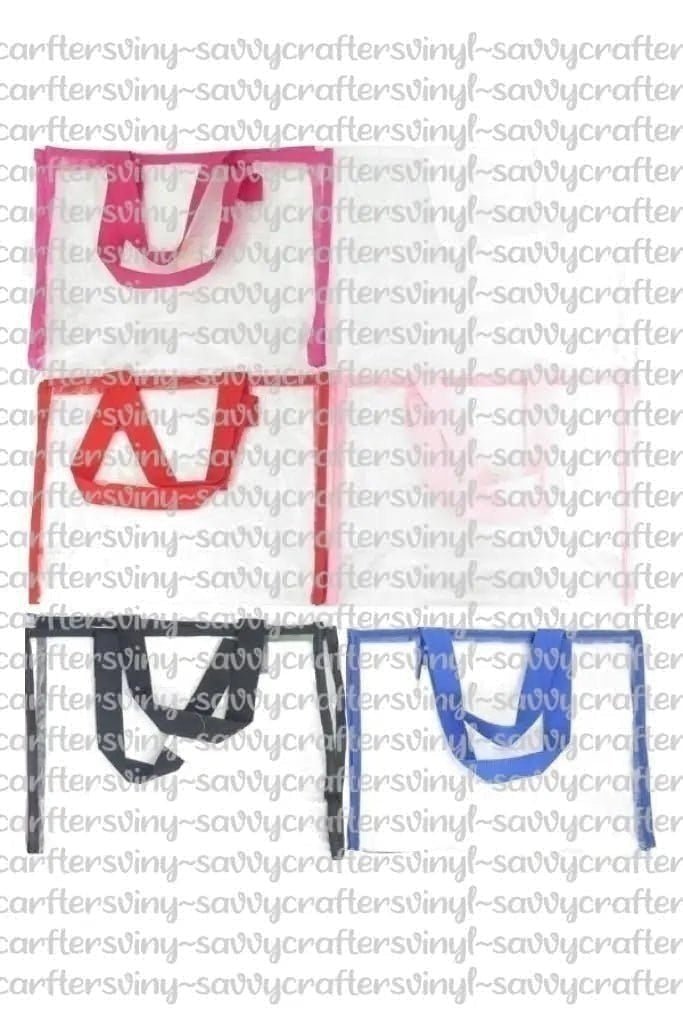 Clear PVC Tote Bag - Savvy Crafters Vinyl & Gifts