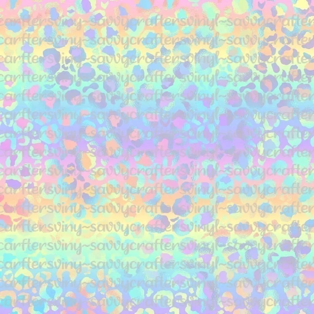 Cotton Candy Leopard - Savvy Crafters Vinyl & Gifts