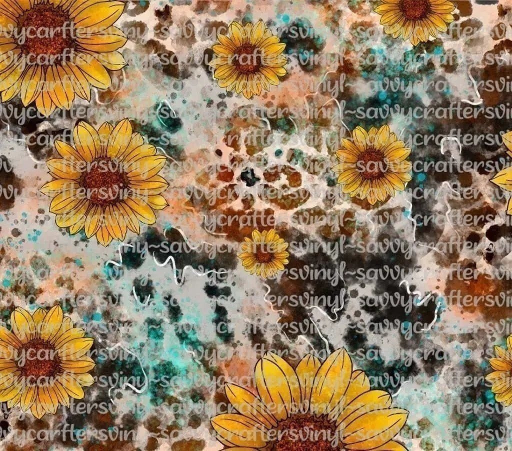 Cowhide Leopard 20oz Tumbler Wrap - Savvy Crafters Vinyl & Gifts