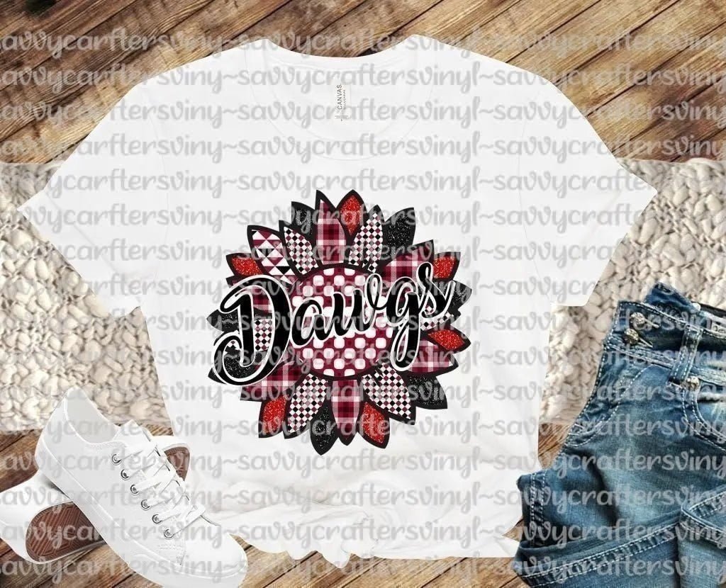 DAWGS Sunflower - Savvy Crafters Vinyl & Gifts