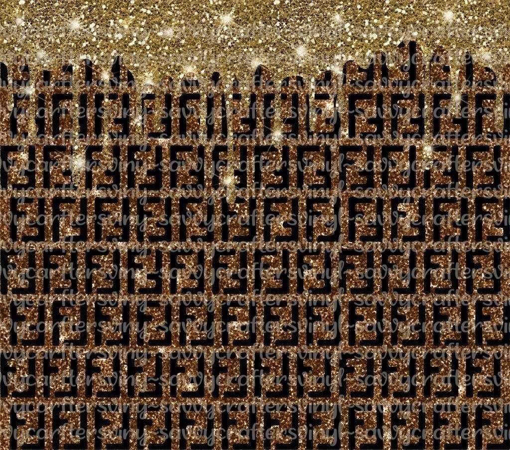 Glitz and Gold Drip Designer - Savvy Crafters Vinyl & Gifts