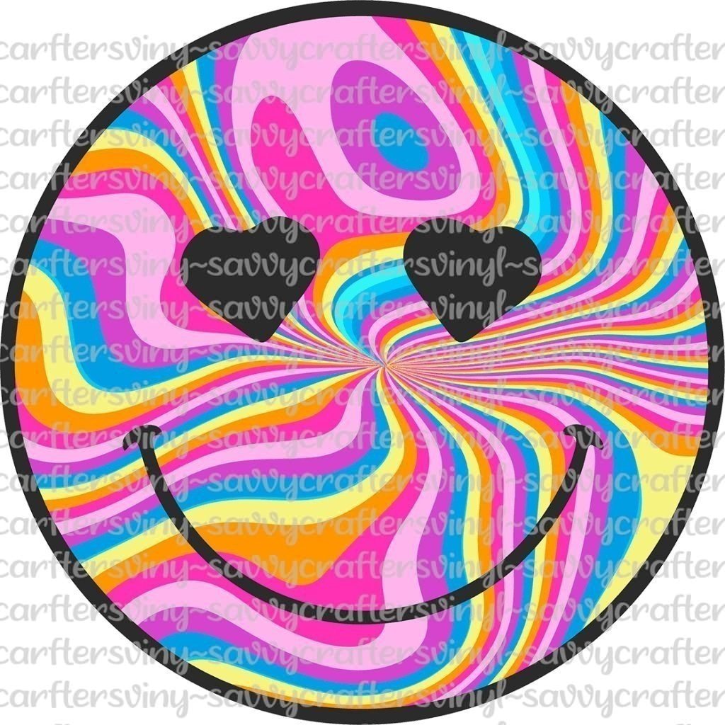Groovy Smile Face - Savvy Crafters Vinyl & Gifts