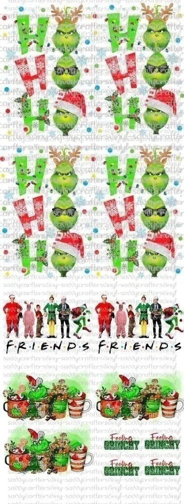 Ho Ho Ho Grinch Coffee Gang - Savvy Crafters Vinyl & Gifts