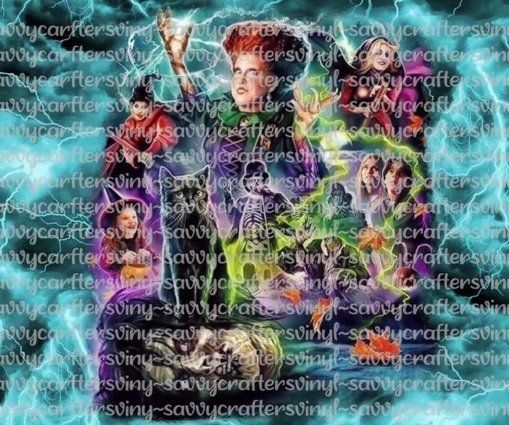 Hocus Pocus Haunting Tumbler Straight Wrap 20oz - Savvy Crafters Vinyl & Gifts