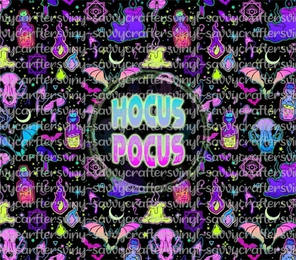 Hocus Pocus Potions Tumbler Straight Wrap 20oz - Savvy Crafters Vinyl & Gifts