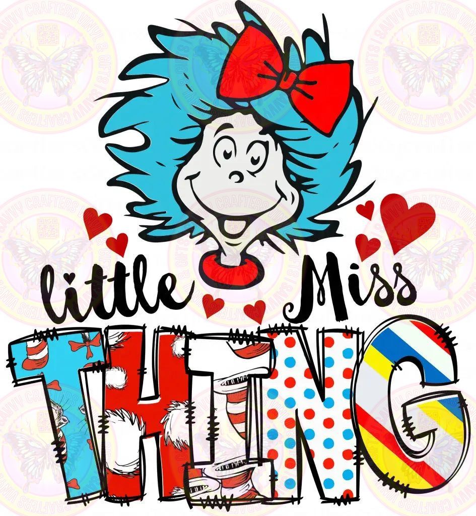 Little Miss Thing Girl Read - Savvy Crafters Vinyl & Gifts