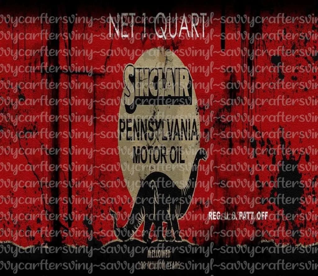 Motor Oil 10 Tumbler wrap 20oz - Savvy Crafters Vinyl & Gifts