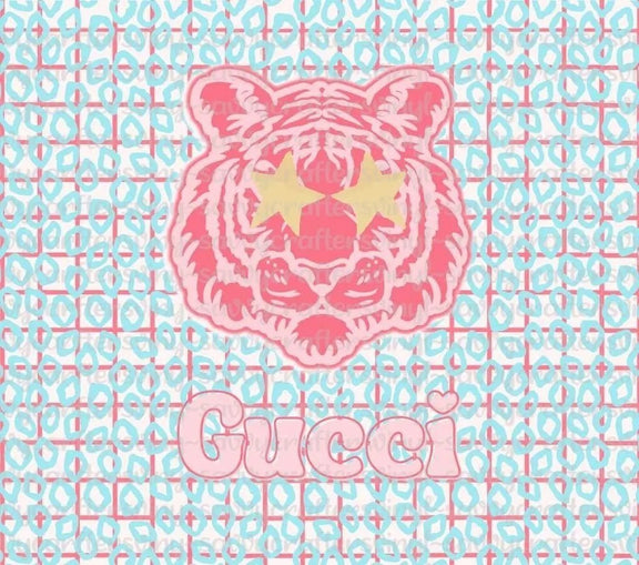 Preppy Tiger Tumbler Wrap – Savvy Crafters Vinyl & Gifts