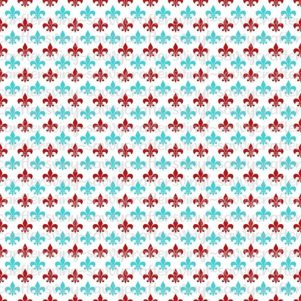 Red Light Blue Red Pattern READ Collection 2 (9 Colors) - Savvy Crafters Vinyl & Gifts