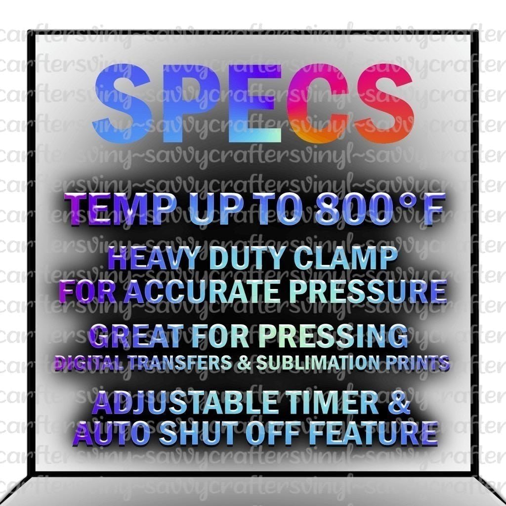 Savvy heat press 15x15 - Savvy Crafters Vinyl & Gifts