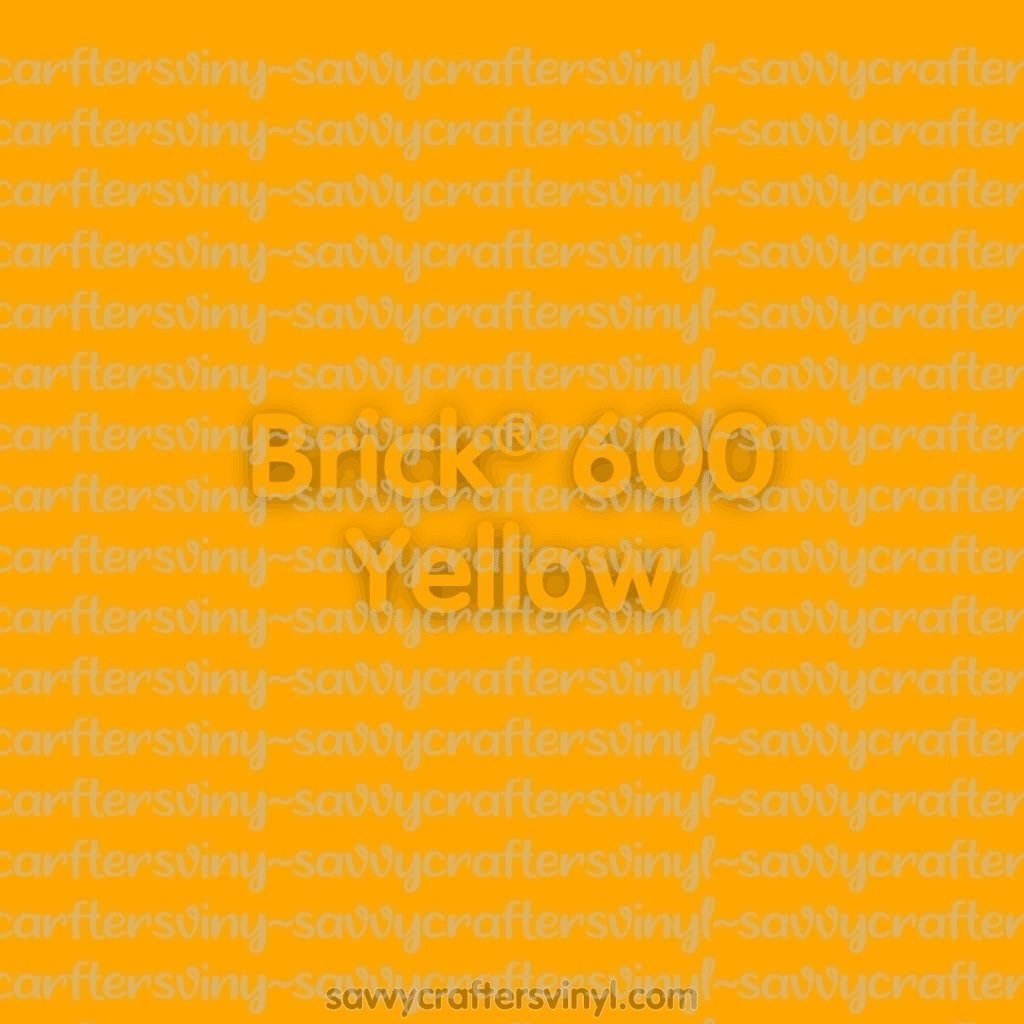 Siser Brick® 600 | Yellow - Savvy Crafters Vinyl & Gifts