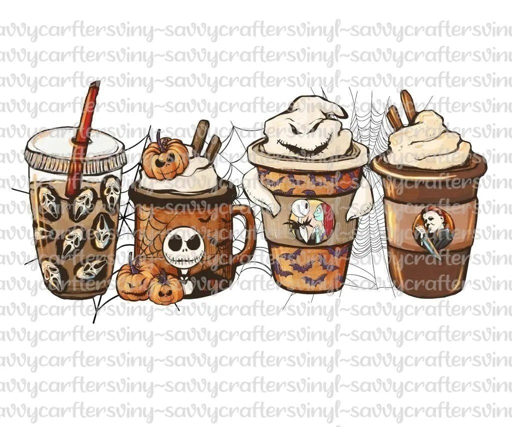 Skellington Tumbler Straight Wrap 20oz - Savvy Crafters Vinyl & Gifts