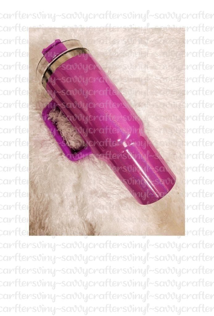 Sublimation 40 oz Dupe Glitter Holographic - Savvy Crafters Vinyl & Gifts
