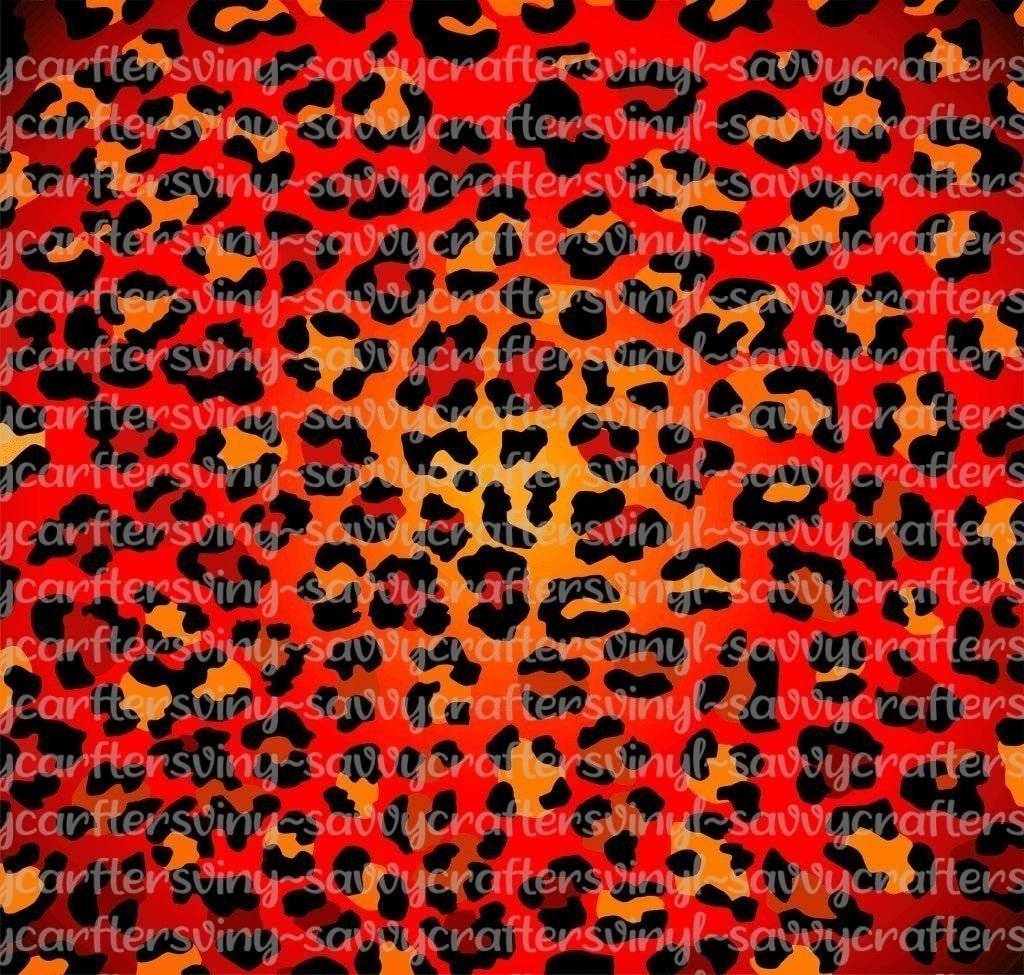 Sunset Leopard - Savvy Crafters Vinyl & Gifts