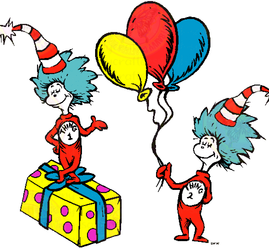 Thing 1&2 Party Seuss Inspired - Savvy Crafters Vinyl & Gifts
