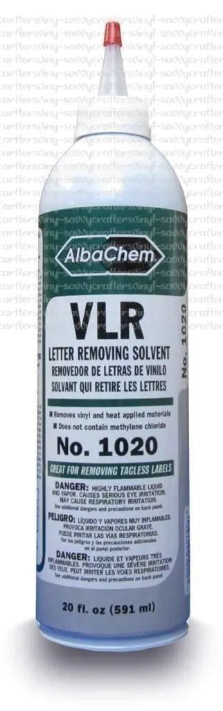 VLR LETTER REMOVING SOLVENT - Savvy Crafters Vinyl & Gifts